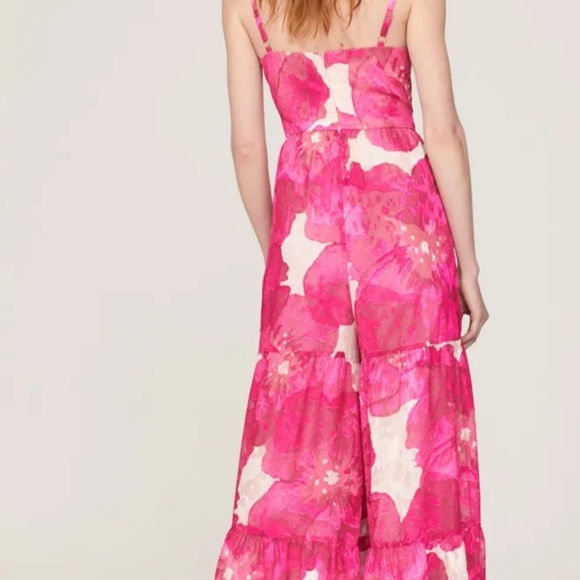 Excellent - Slate & Willow Pink Floral Jumpsuit - Size 6 -Rent the Runway! - Picture 4 of 13